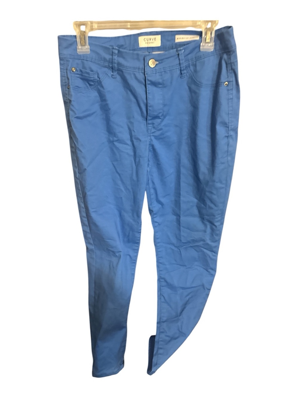 Curve & Co. Women’s Royal Blue Skinny Jeans cotton poly spandex 8/29 like new